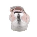 SIESTA-RICHTER ezürst/rózsaszín tépős lányka bőr balerina cipő