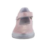 SIESTA-RICHTER ezürst/rózsaszín tépős lányka bőr balerina cipő