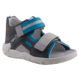 SUPERFIT szürke-kék 2 tépőzáras bőr szandál SUPERFIT szürke-kék 2 tépőzáras bőr szandál