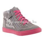 SIESTA-RICHTER szürke málna magasszárú fűzős cipzáras cipő