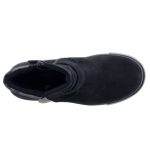 Siesta-Richter fekete mintás cipzáras SympaTex vízálló téli csizma