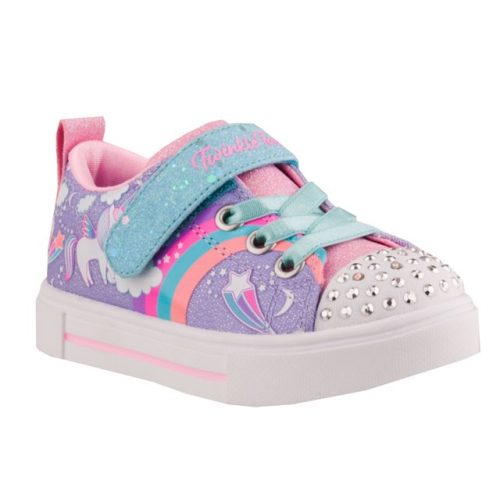 SKECHERS TWINKLE SPARKS-UNICORN CHARME lila-rózsaszín unikornisos szivárványos VILÁGÍTÓS cipő