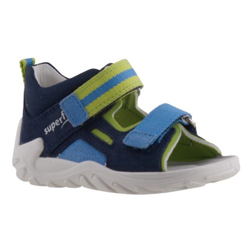SUPERFIT zöld/kék 2 tépős bőr szandál 19-26