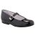 Siesta-Richter SWAROVSKI LAKK fekete csatos alkalmi topánka 31-40