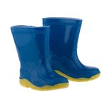PREGO kék citrom talpú gumicsizma