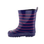 BE ONLY TIMOUSS indigókék/rózsaszín csíkos BUNDÁS gumicsizma