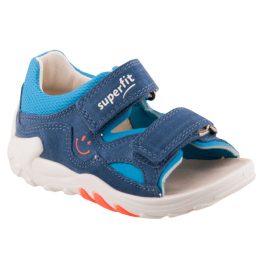 SUPERFIT sötétkék-kék smiley mintás 2 tépőzáras fiú szandál   SUPERFIT sötétkék-kék smiley mintás 2 tépőzáras fiú szandál