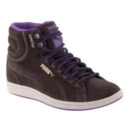 PUMA First Round barna/lila GORE-TEX VÍZÁLLÓ magaszárű fűzős cipő   PUMA First Round barna/lila GORE-TEX VÍZÁLLÓ magaszárű fűzős cipő