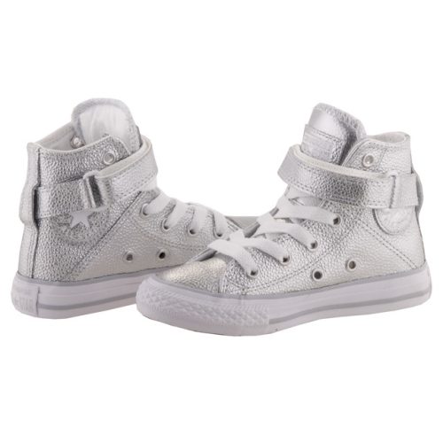 CONVERSE CHUCK TAYLOR ALL STAR BREA ezüst magasszárú fűzős/tépős cipő