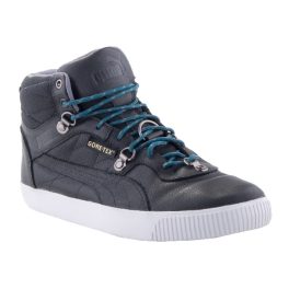 PUMA TRIPTON fekete kék fűzős magaszsárú GORE-TEX VÍZÁLLÓ bőr cipő   PUMA TRIPTON fekete kék fűzős magaszsárú GORE-TEX VÍZÁLLÓ bőr cipő