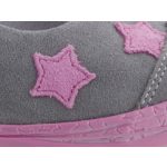 SIESTA-RICHTER szürke/rózsa tépős FitMI CSILLAGOS lányka balerina cipő