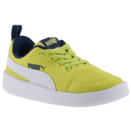 PUMA COURTFLEX MESH gumis neon zöld/sötétkék PUMA COURTFLEX MESH gumis neon zöld/sötétkék