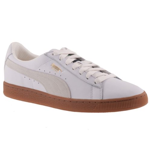 PUMA BASKET CLASSIC GUM fehér/bézs fűzős bőr félcipő