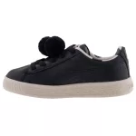 PUMA TC BASKET POMPOM fekete gumis bőr félcipő