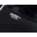 PUMA TC BASKET POMPOM fekete gumis bőr félcipő
