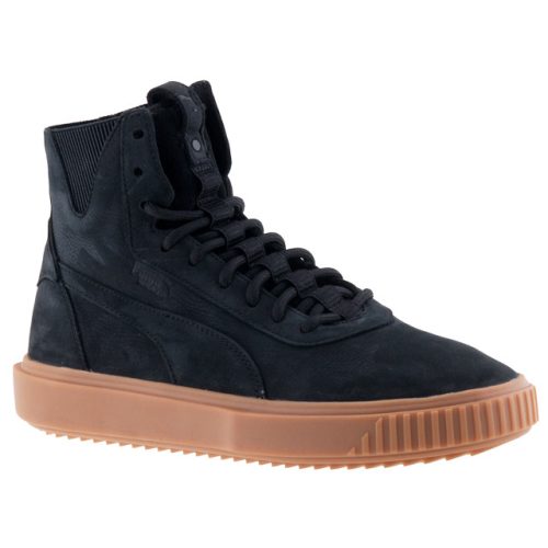 PUMA BREAKER HI GUM BLACK fekete fűzős bőr cipő 41-46