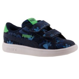 PUMA sötétkék/zöld mintás 2 tépős sportcipő PUMA sötétkék/zöld mintás 2 tépős sportcipő