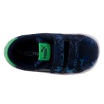 PUMA sötétkék/zöld mintás 2 tépős sportcipő