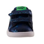 PUMA sötétkék/zöld mintás 2 tépős sportcipő