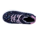 Siesta-Richter sötétkék csillagos fűzős-cipzáras vízálló (sympatex) filc béléses velúr bőr kislány cipő