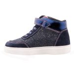 SIESTA-RICHTER tépős/gumifűzős sötétkék csillogó /mályva CSILLAGOS Richtex (vízálló) téli cipő