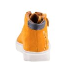 SIESTA-RICHTER fűzős/cipzáras sötét arany CSILLAGOS velúrbőr cipő