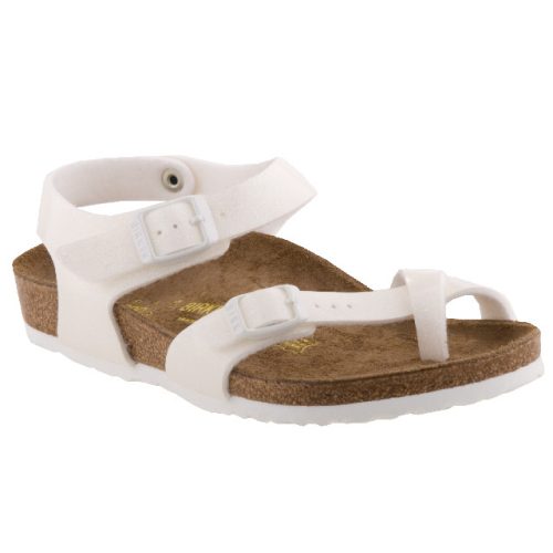 BIRKENSTOCK TAORMINA csillámos fehér 2 csatos bio gyerek szandál