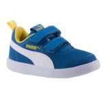 PUMA kék/neon sárga/fehér 2 tépős textil sportcipő