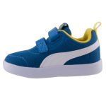 PUMA kék/neon sárga/fehér 2 tépős textil sportcipő