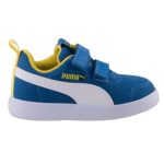 PUMA kék/neon sárga/fehér 2 tépős textil sportcipő