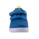 PUMA kék/neon sárga/fehér 2 tépős textil sportcipő