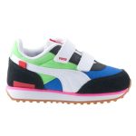 PUMA FUTURE RIDER PLAY ON INF lila/zöld/fekete tépőzáras sportcipő