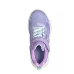 Skechers S Lights Sola Glow 2.0 levendulalila-kék tépőzáras-gumifűzős ledes világítós textil kislány gyerekcipő (303729L-LVAQ)
