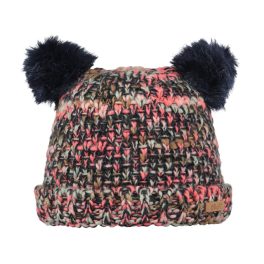 BARTS JOY BEANIE KIDS mályva/fekete/rózsa füles téli kötött sapka 53-55   BARTS JOY BEANIE KIDS mályva/fekete/rózsa füles téli kötött sapka 53-55