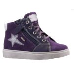 SIESTA-RICHTER fűzős/cipzáros padlizsán/ezüst RichTex VÍZÁLLÓ téli cipő