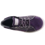 SIESTA-RICHTER fűzős/cipzáros padlizsán/ezüst RichTex VÍZÁLLÓ téli cipő