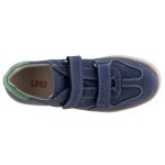 SZÍNHIBÁS LEPI sötétkék/zöld 2 tépős bőr félcipő