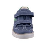 SZÍNHIBÁS LEPI sötétkék/zöld 2 tépős bőr félcipő