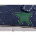 SZÍNHIBÁS LEPI sötétkék/zöld 2 tépős bőr félcipő