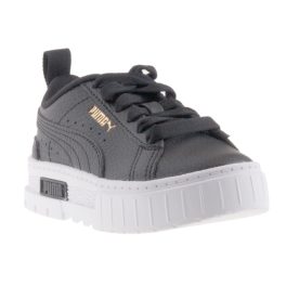 Puma Mayze Lth PS fekete-fehér lány utcai sportcipő Puma Mayze Lth PS fekete-fehér lány utcai sportcipő