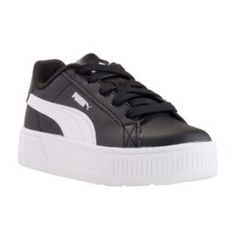 Puma Karmen L PS fekete-fehér fűzős platformos lány utcai sportcipő    Puma Karmen L PS fekete-fehér fűzős platformos lány utcai sportcipő