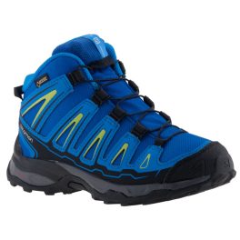 SALOMON X-ULTRA GTX sötétkék/citrom VÍZÁLLÓ összehúzós magasszárú terep sportcipő   SALOMON X-ULTRA GTX sötétkék/citrom VÍZÁLLÓ összehúzós magasszárú terep sportcipő