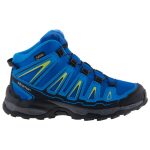 SALOMON X-ULTRA GTX sötétkék/citrom VÍZÁLLÓ összehúzós magasszárú terep sportcipő