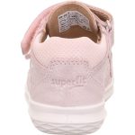 Superfit Bumblebee csillogós rózsaszín virágos 2 tépőzáras zárt orrú bőr kislány gyerekszandál (1-000397-5500)