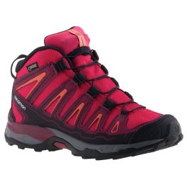 SALOMON X-ULTRA GTX málna/lila VÍZÁLLÓ összehúzós magasszárú terep sportcipő   SALOMON X-ULTRA GTX málna/lila VÍZÁLLÓ összehúzós magasszárú terep sportcipő