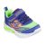 Skechers S Lights Flex-Glow ultra kék-neon-narancs tépőzáras-gumifűzős ledes világítós textil kisfiú gyerekcipő (400139N-BLMT)
