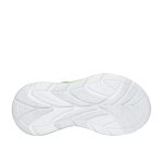 Skechers S Lights Flex-Glow ultra kék-neon-narancs tépőzáras-gumifűzős ledes világítós textil kisfiú gyerekcipő (400139N-BLMT)