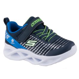 SKECHERS S LIGHTS TWISTY BRIGHTS sötétkék-zöld tépőzáras-gumifűzős VILÁGÍTÓS fiú sportcipő   SKECHERS S LIGHTS TWISTY BRIGHTS sötétkék-zöld tépőzáras-gumifűzős VILÁGÍTÓS fiú sportcipő