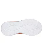 Skechers S Lights-Namics kék-narancssárga tépőzáras-gumifűzős ledes világítós textil kisfiú gyerekcipő (401661L-ORMT)