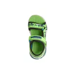 Skechers Mega-splash 4K lime zöld-fekete mega-craft tépőzáras mosógépben mosható textil kisfiú gyermekszandál (402161L-LMBK)